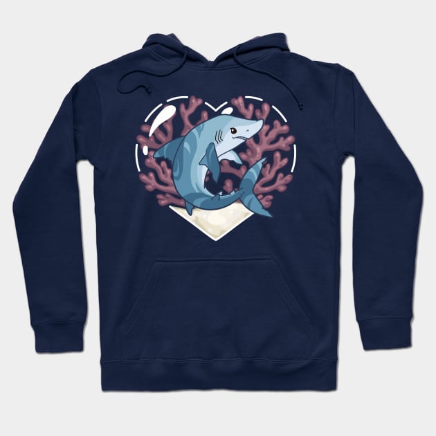 SCARF, the Mako Shark Hoodie by bytesizetreasure